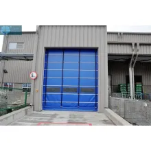 Automatic High Performance Stacking PVC Curtain Fast Door